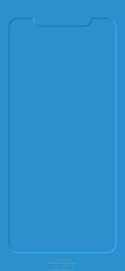Outline 3d Blue Display Iphone Wallpaper