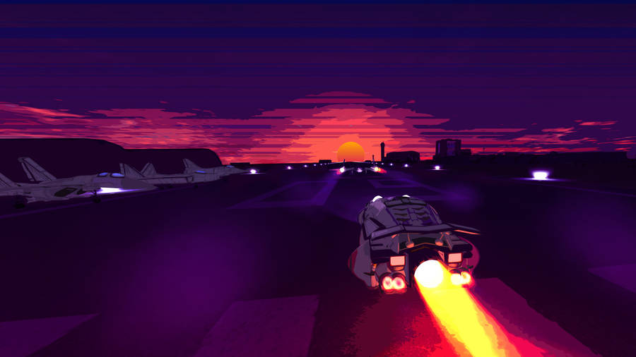 Outrun The Sun Wallpaper