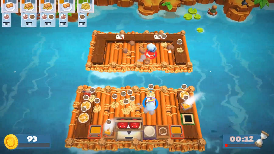 Overcooked Bamboo Raft Wallpaper