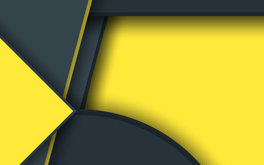 Overlapping Yellow-black Android Material Design Wallpaper
