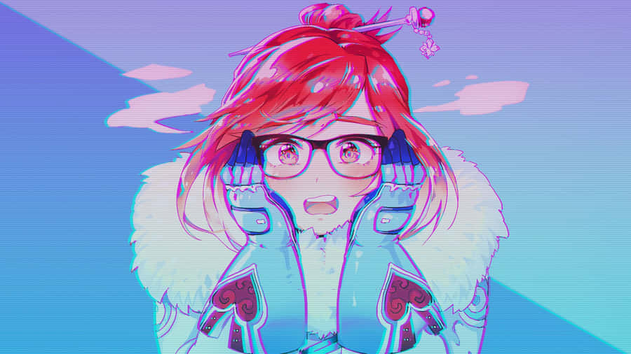 Overwatch Adventurer Mei - Ready For Battle Wallpaper