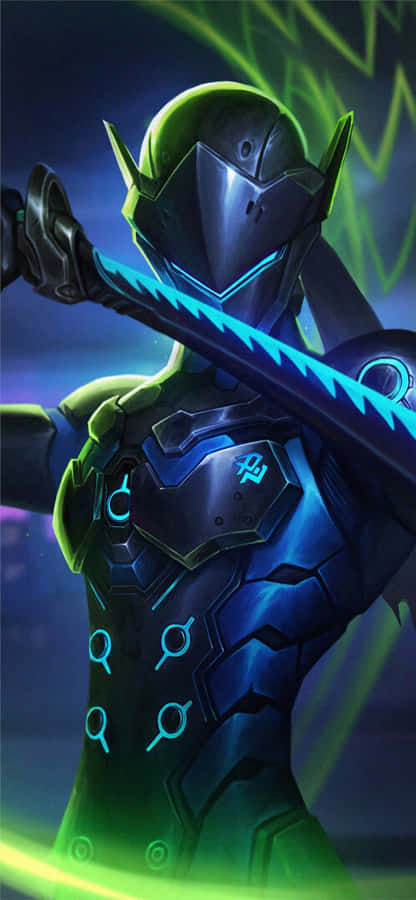Overwatch Genji In Action Wallpaper