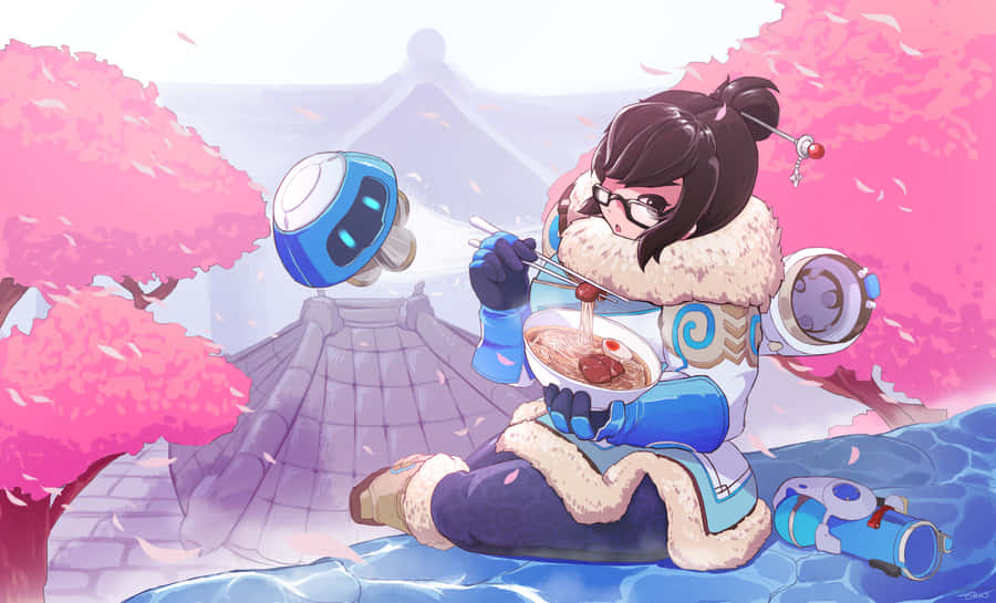 Overwatch Mei - Unleashing Her Ultimate Ability Wallpaper