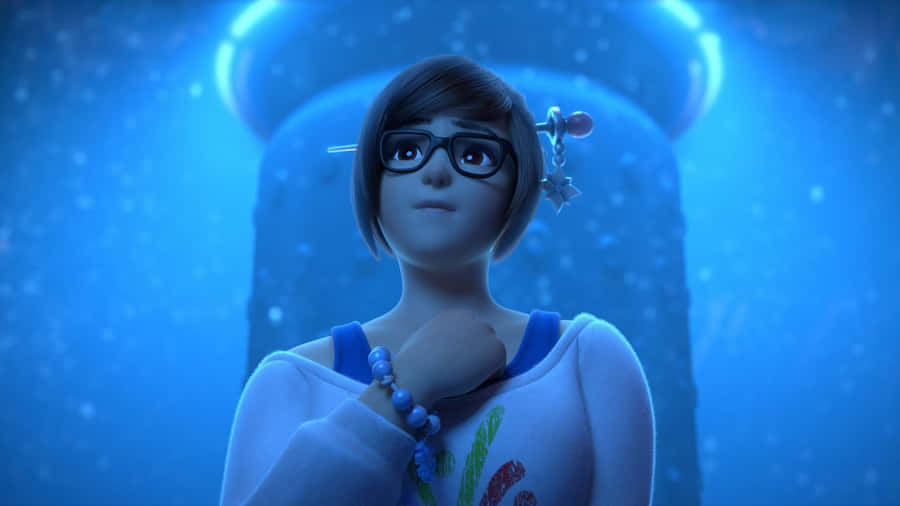 Overwatch's Mei - The Ice-queen In Action Wallpaper