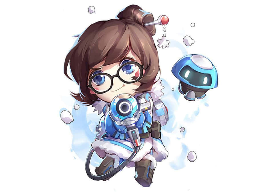 Overwatch's Mei Unleashes Her Ice-cold Powers Wallpaper