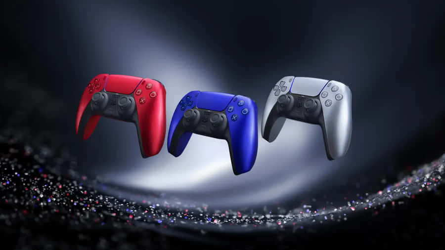 P S5 Controller Color Variants Wallpaper