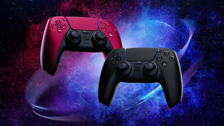 P S5 Controller Colors Wallpaper