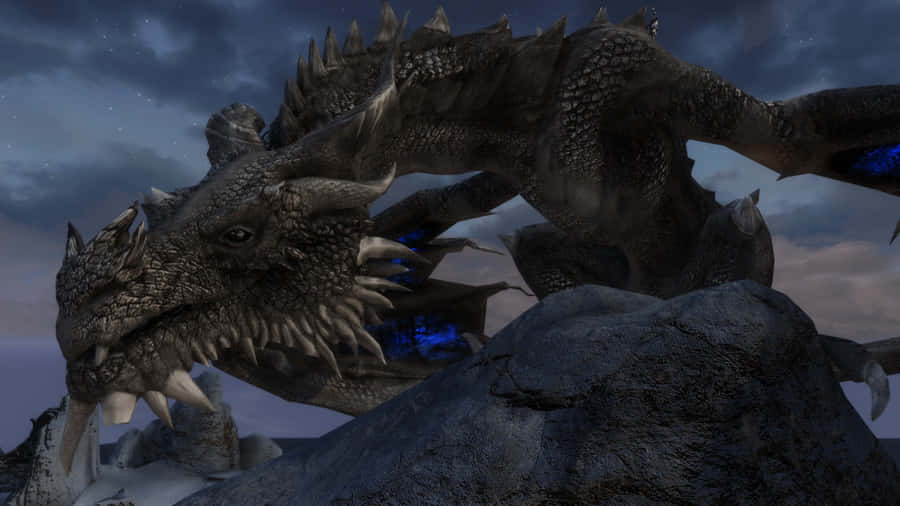 Paarthurnax: The Legendary Dragon Of Skyrim Wallpaper