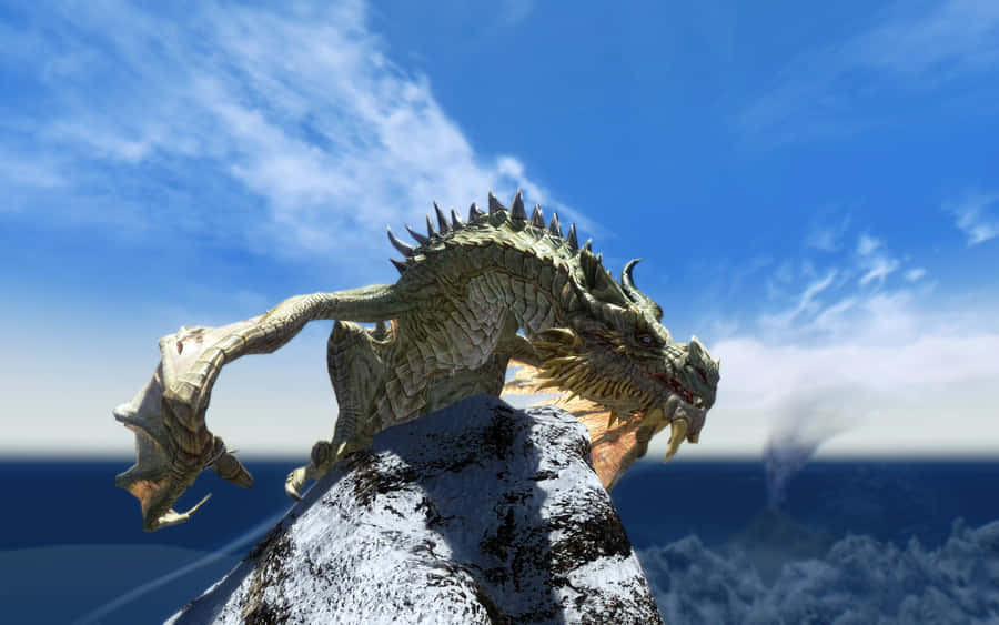 Paarthurnax, The Wise Dragon Of Skyrim Wallpaper