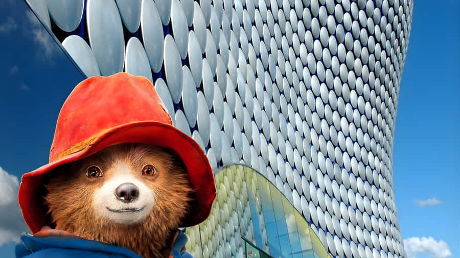 Paddington Bear At Modern Architecture Wallpaper