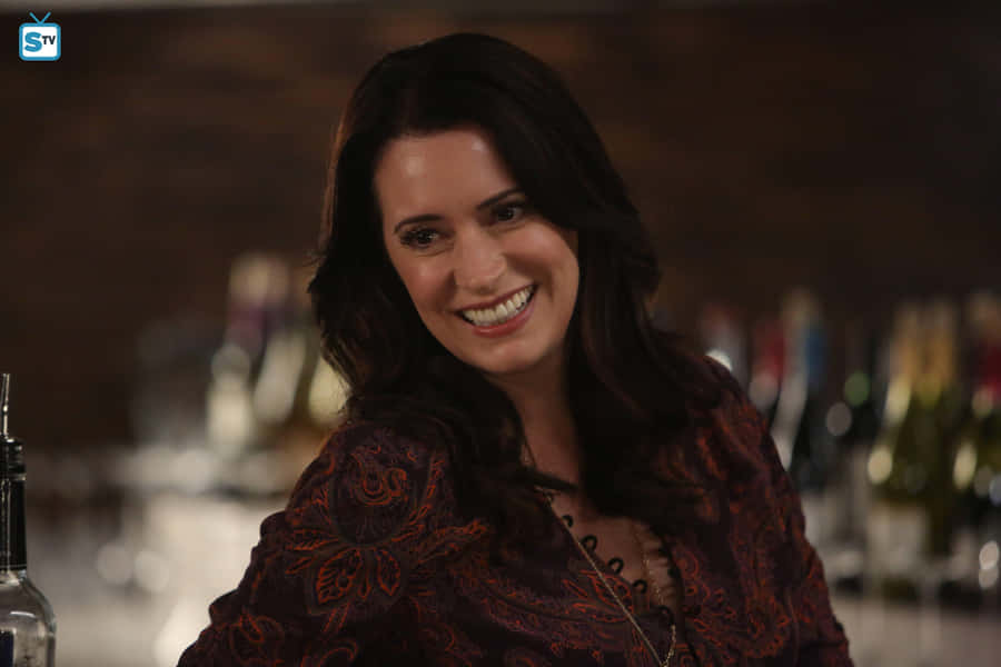 Paget Brewster Posing Elegantly For A Photoshoot Wallpaper