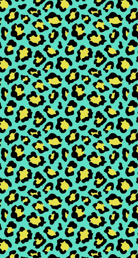 Painted Tartan Leopard Skin Wallpaper