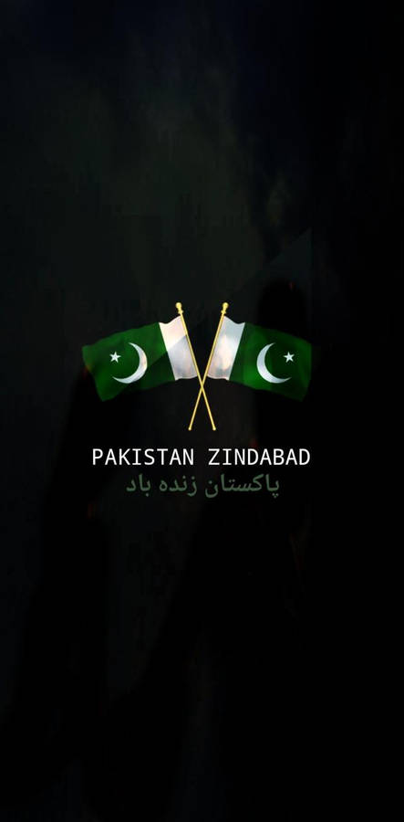 Pakistan Flag Golden Pole Wallpaper