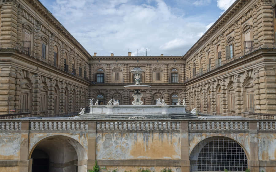 Palazzo Pitti Fountain Wallpaper