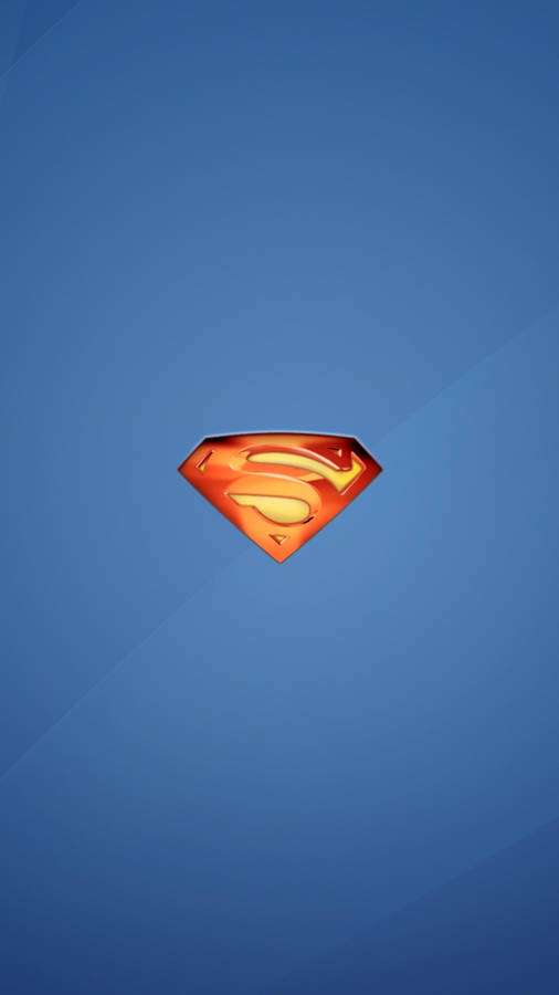 Pale Superman Symbol Iphone Blue Wallpaper