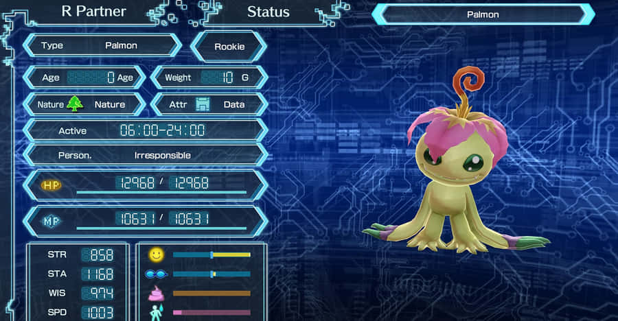 Palmon - The Fascinating Digital Monster In Digimon Adventure Wallpaper