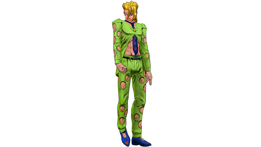 Pannacotta Fugo From Jojo's Bizarre Adventure Posing In Action Wallpaper