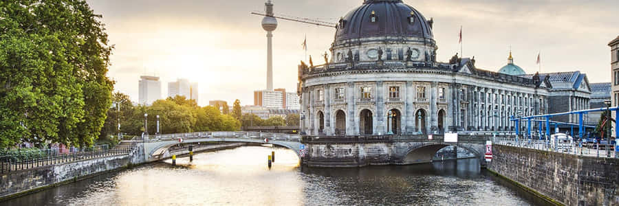 Panoramic Photo Of Museum Island Wallpaper