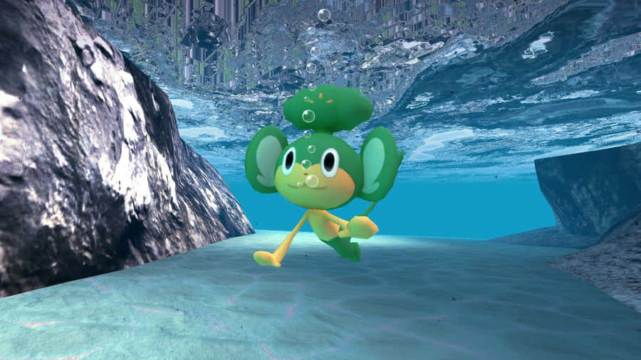 Pansage Under The Water Wallpaper