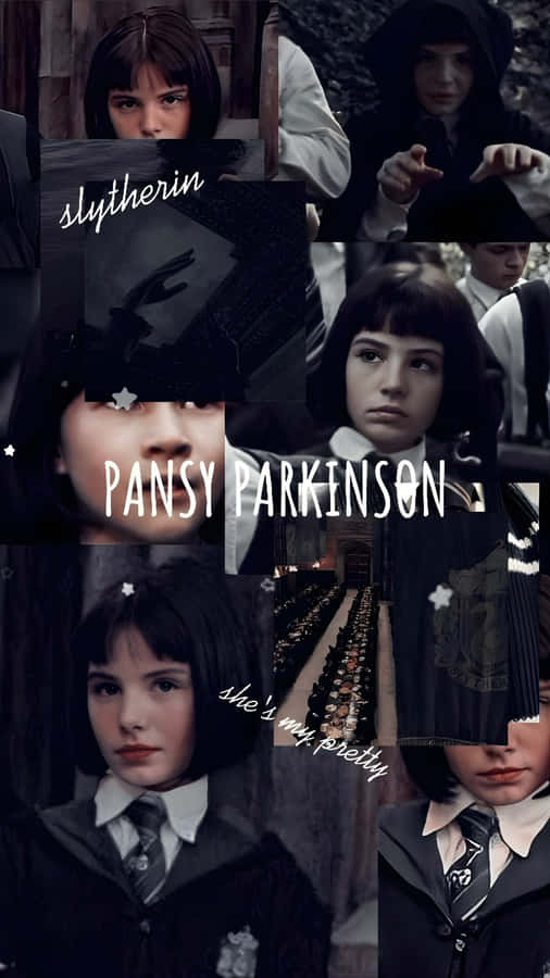 Pansy Parkinson Character Collage Wallpaper