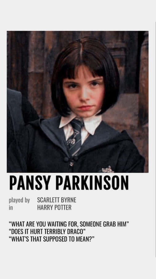 Pansy Parkinson Character Profile Wallpaper