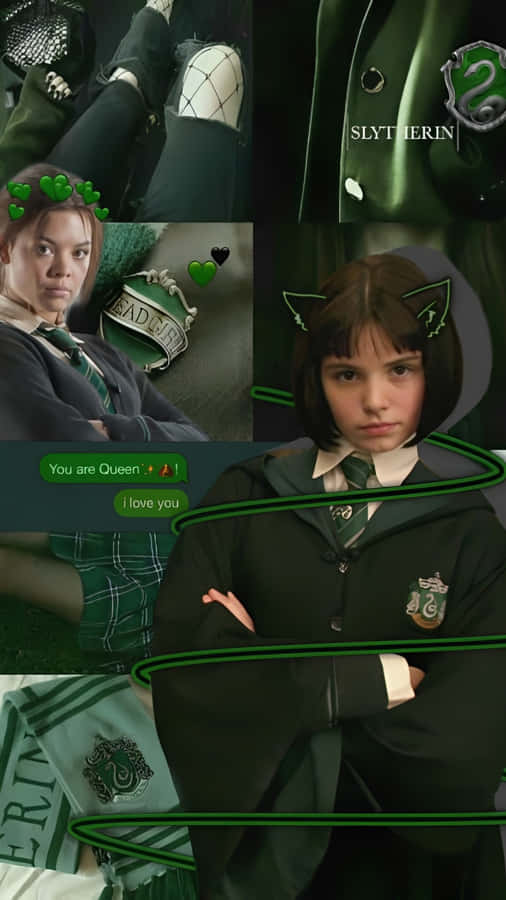 Pansy Parkinson Slytherin Style Wallpaper