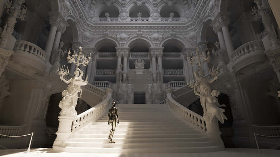 Paris Opera House Interior 3d Model Wallpaper