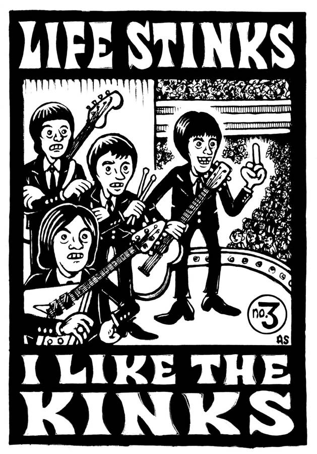 Passionate Kinks Fan Displaying Poster Wallpaper