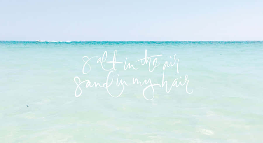 Pastel Beach Summer Vibes Wallpaper