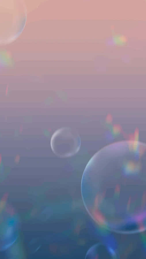 Pastel Colored Bubbles Background Wallpaper