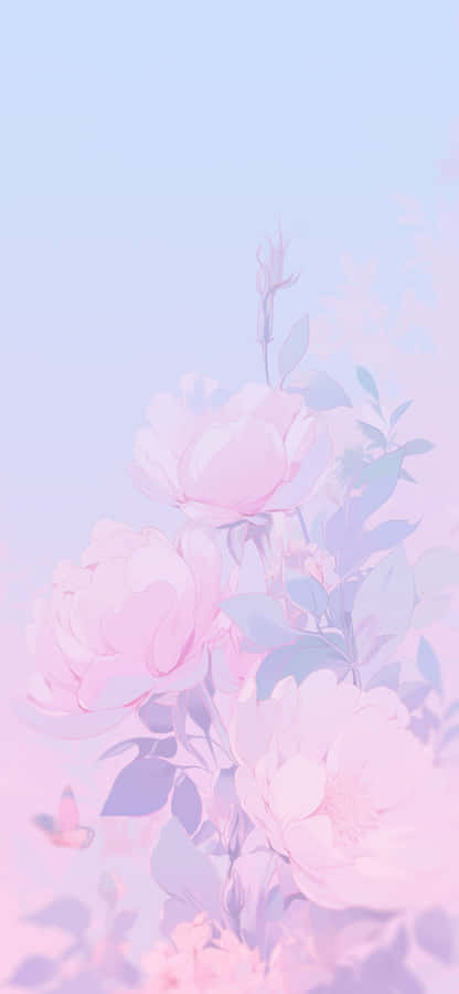 Pastel Floral Background Wallpaper