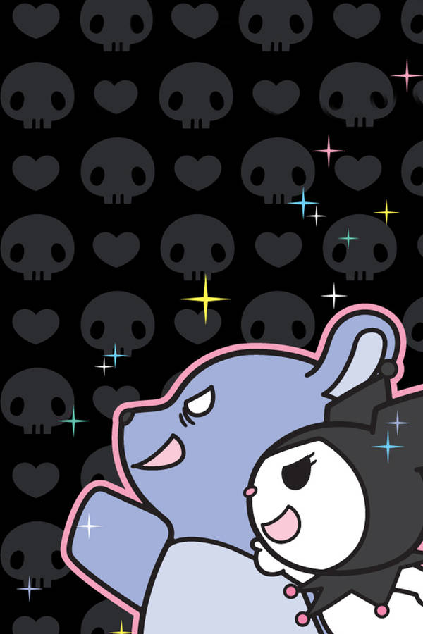 Pastel Goth Kuromi Wallpaper