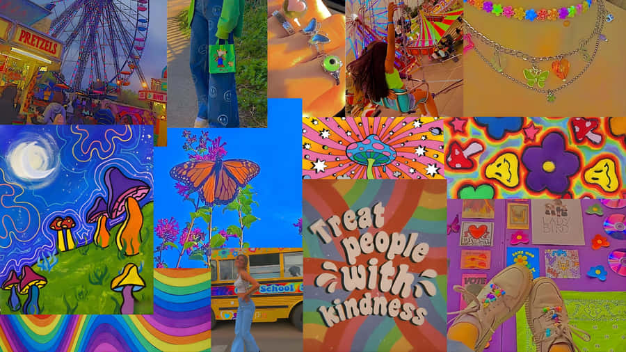 Pastel Indie Aesthetic Vibes Wallpaper