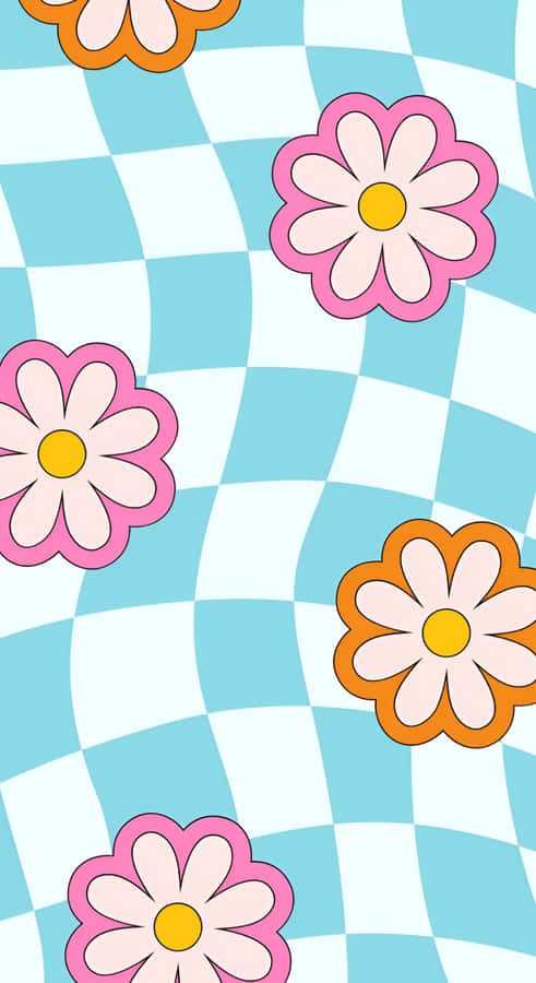 Pastel Indie Floral Pattern Wallpaper
