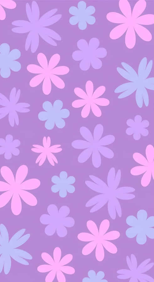 Pastel Indie Floral Pattern Wallpaper