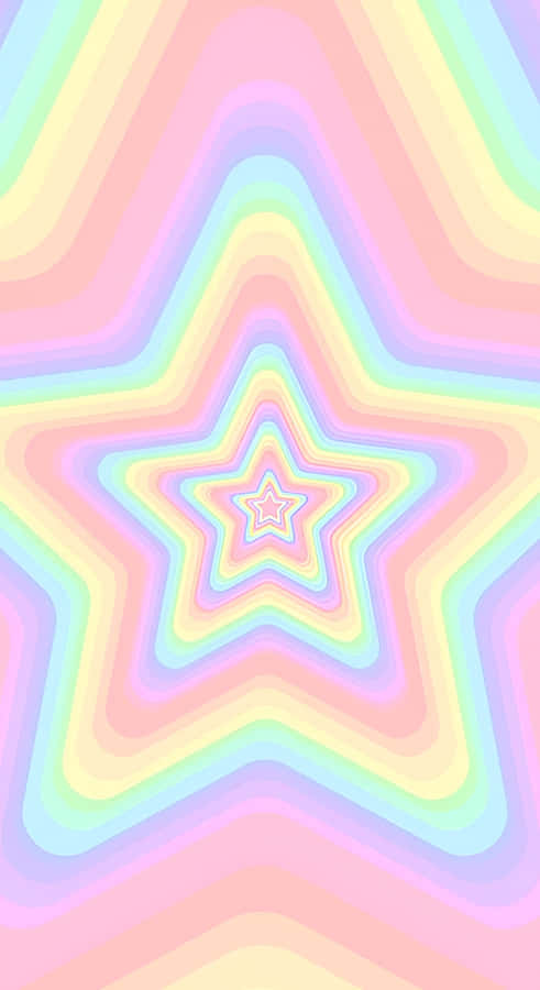 Pastel Indie Star Pattern Wallpaper