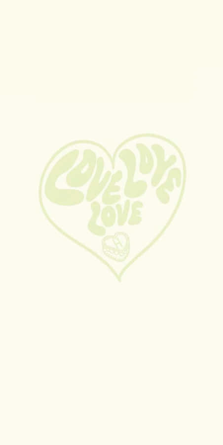 Pastel Love Heart Artwork Wallpaper