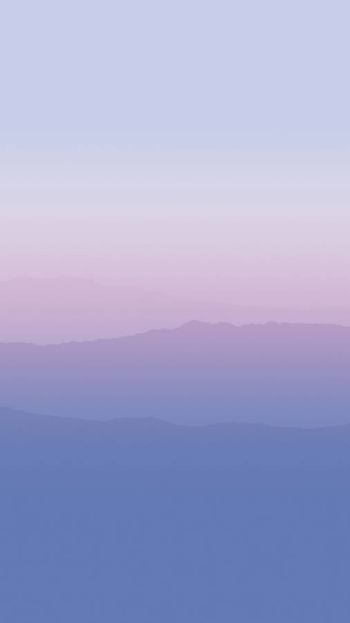 Pastel Mountains Minimalist Phone Wallpaper