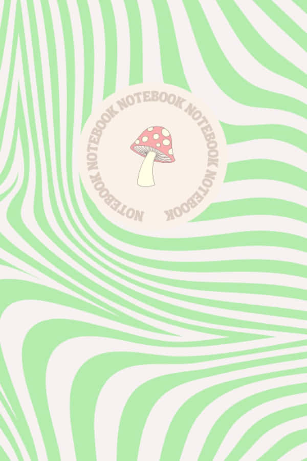 Pastel Mushroom Notebook Cover Wallpaper