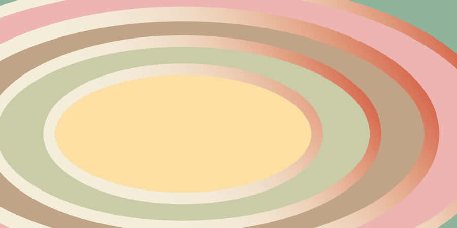 Pastel Oval Rings Wallpaper