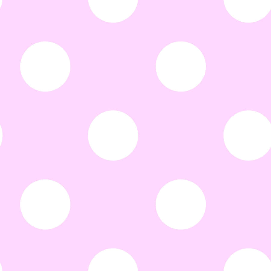 Pastel Pink And White Polka Dot Wallpaper