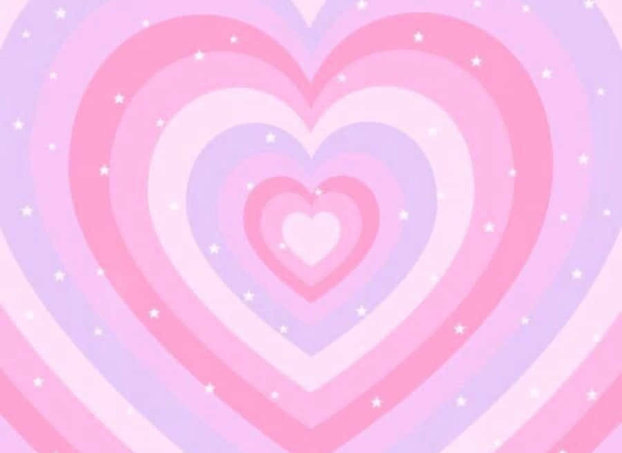 Pastel Pink Hearts Desktop Background Wallpaper