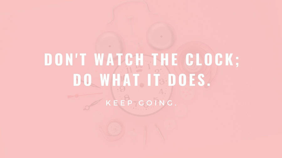 Pastel Pink Motivational Quote Wallpaper