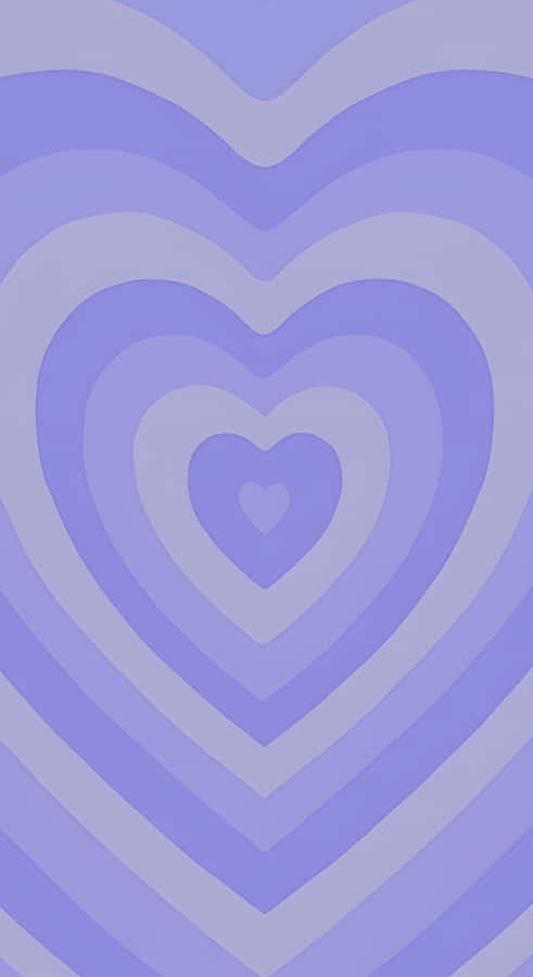 Pastel Purple Heart Waves Wallpaper