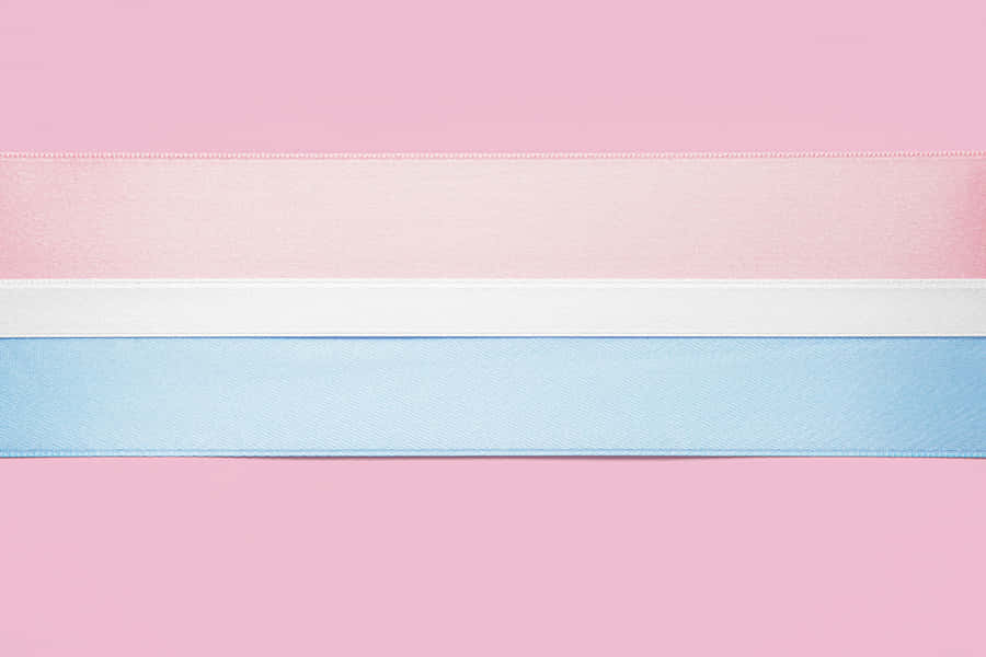 Pastel Ribbon Textureson Pink Background Wallpaper
