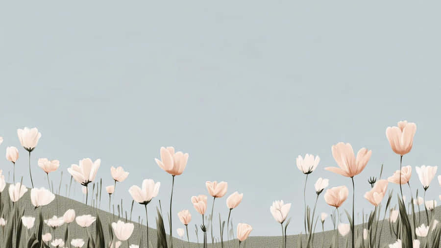 Pastel Spring Flowers Wallpaper