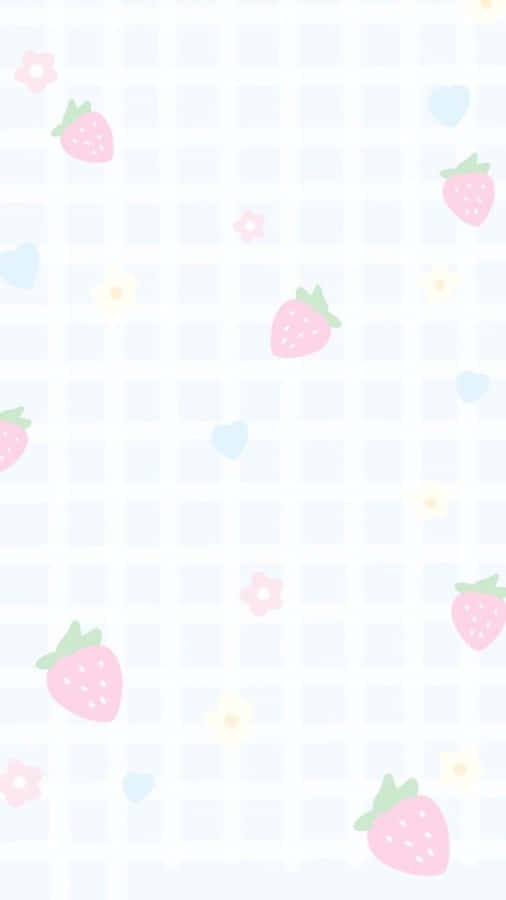 Pastel Strawberry Aesthetic Wallpaper