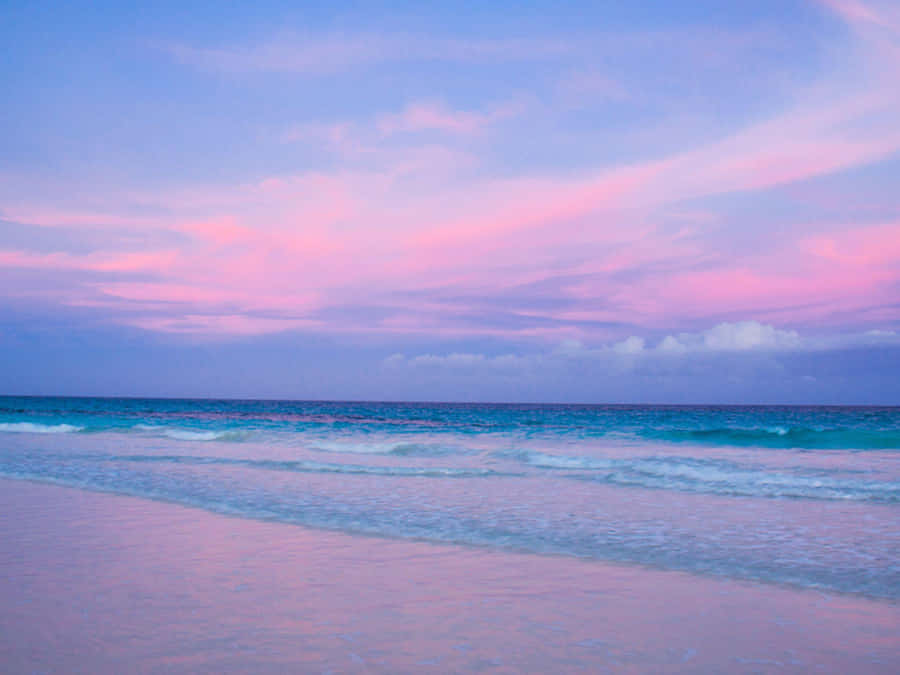 Pastel Sunset Beachscape Wallpaper