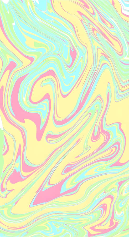 Pastel Swirl Indie Vibes Wallpaper