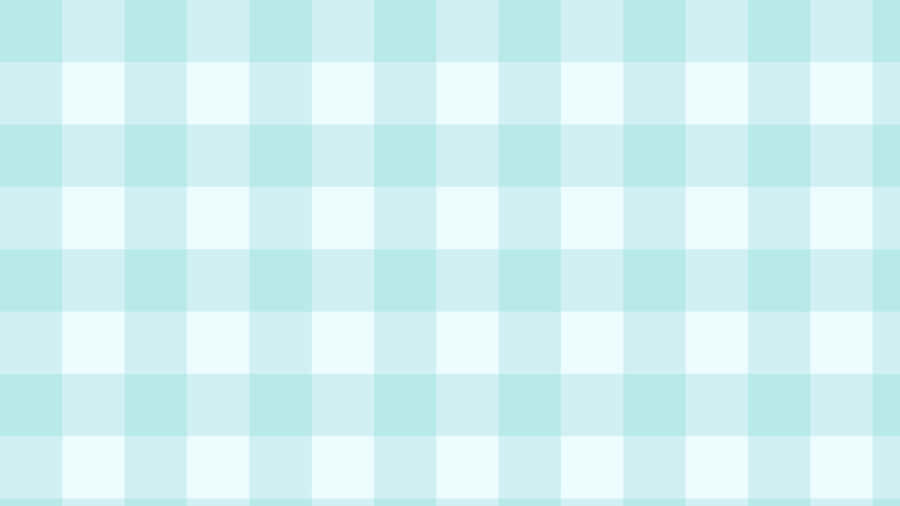 Pastel Teal Checkered Pattern Wallpaper